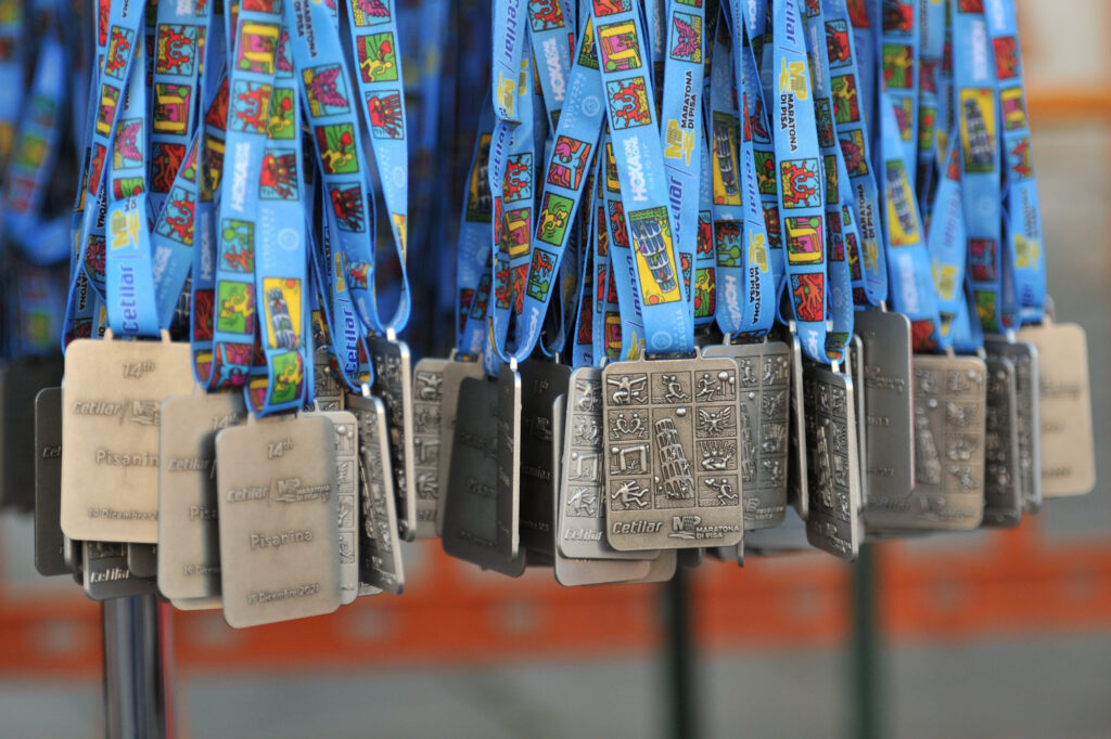 maratona di Pisa medaglie